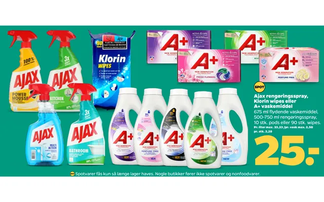 Ajax Rengøringsspray, Klorin Wipes Eller product image