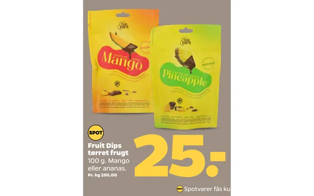 Fruit dips dried fruit product image