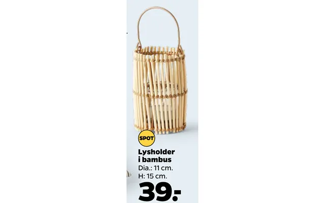 Lysholder I Bambus product image