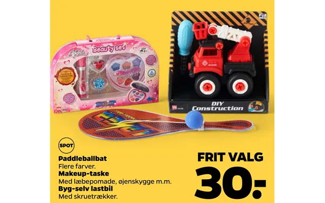 Paddleballbat make-up bag build-self truck product image