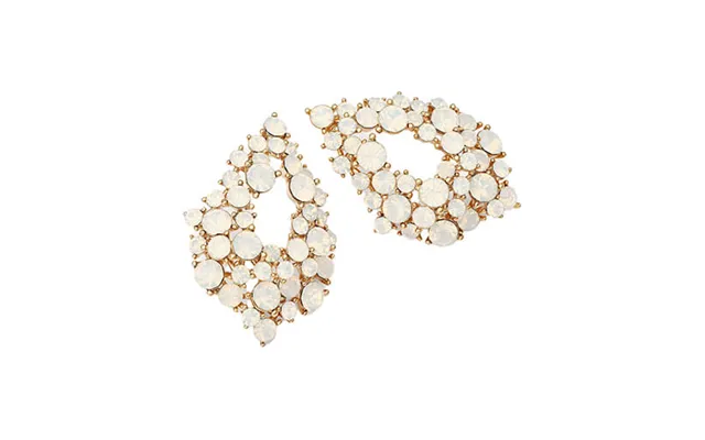 Alice Øreringe White Opal