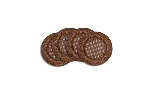 Antique Dækkeserviet Rattan 4-pak