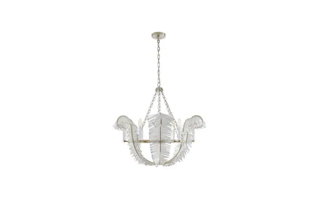 Calais 34 Chandelier Burnished Silver Leaf