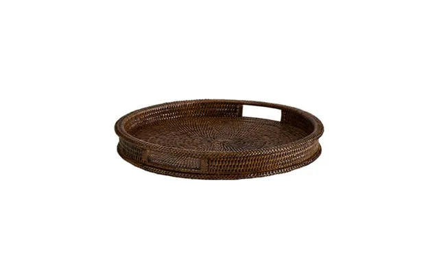 Cognac Serveringsbakke Rund Rotting