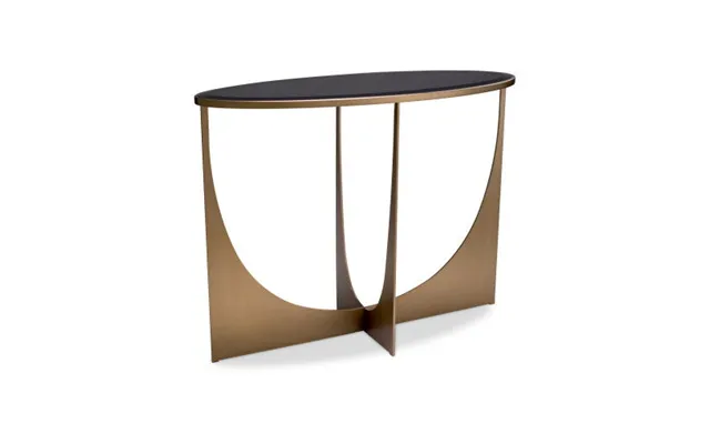 Elegance Console Table Brushed Brass Finish