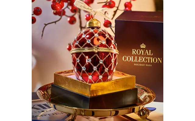 Elizabeth Fabergé-æg Juletræspynt I Rød