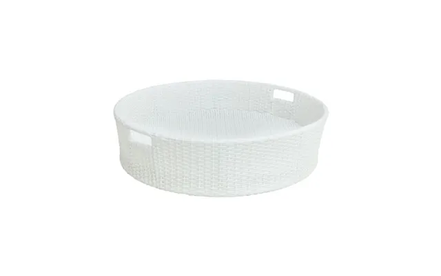 Flydende Poolbakke Hvid Rund