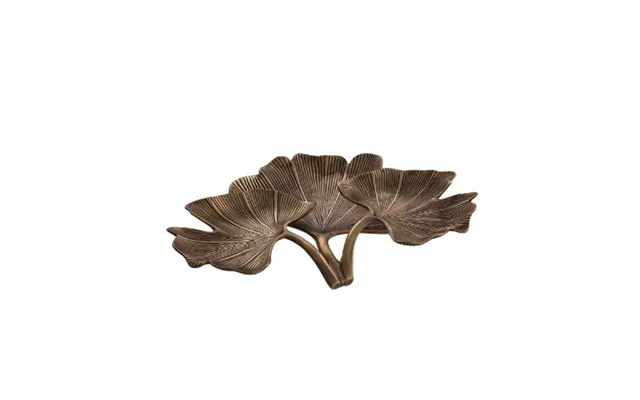 Ginkgo Tray Vintage Brass