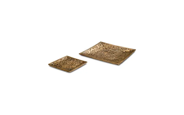 Jaguar Tray Brass Set Of 2