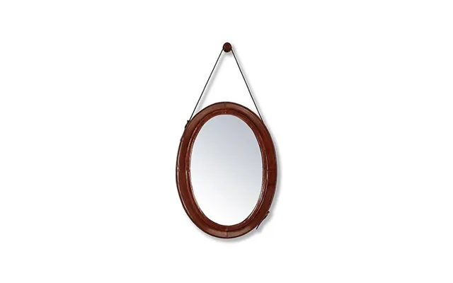 Kensington Spejl Læder Oval