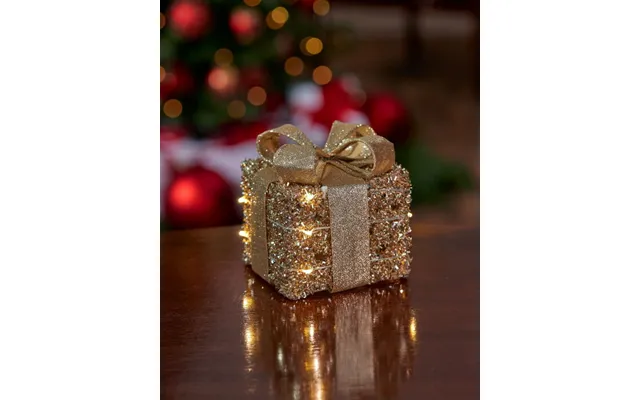 Ophelia Present Led Christmas Decoration Champagne