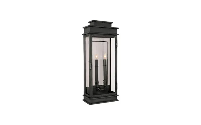 Tall Linear Lantern Bronze