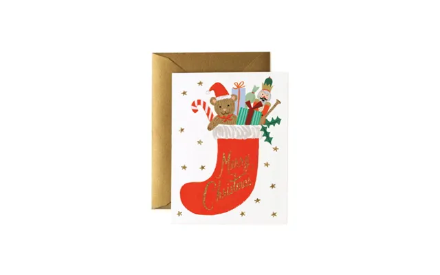 Toy Stocking Julekort