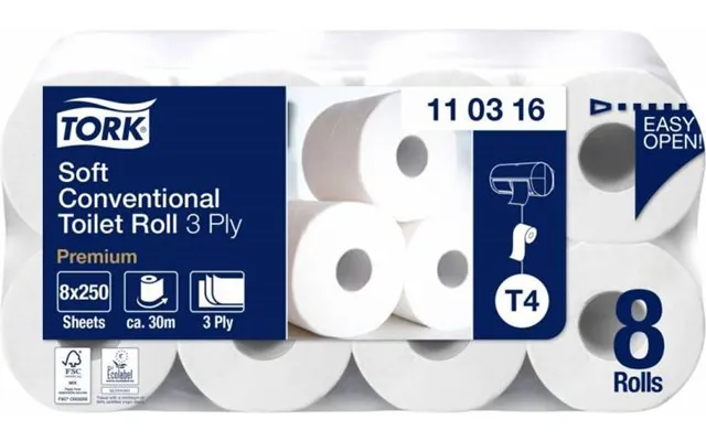 Tork Premium T4 3-lags Toiletpapir 72-pak