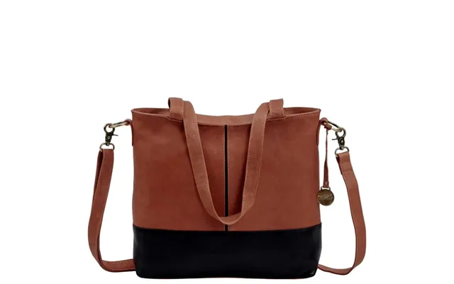 Kollektionsprøve. Style Naples I Sort Cognac-brun. Denne Vidunderlige Hånd,- Skulder- Og Crossbodytaske Har Forskellige 