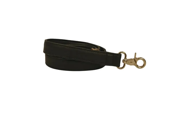 L11m - Justerbar Taskerem. Materiale Læder. Farve Sort Med Spænde Og Karabiner I Messing