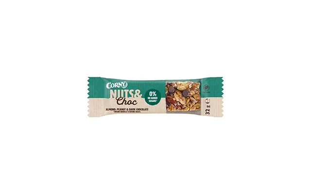 Corny Nuts&choc Almond, Peanut & Choc - 32 Gram