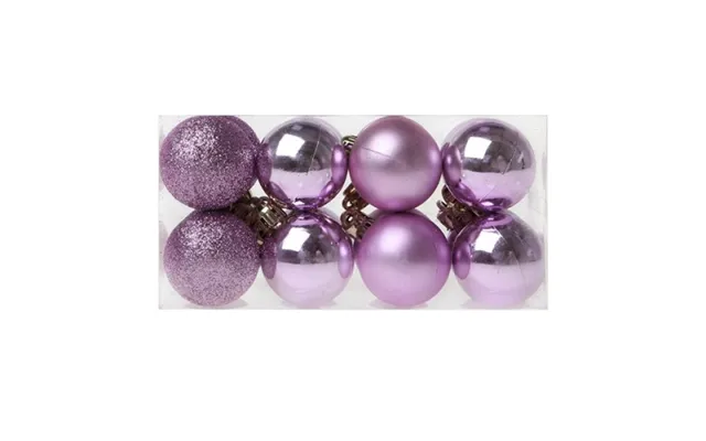 Julekugler Christmas Planet 4 Cm 16 Styk Lilla Refurbished A