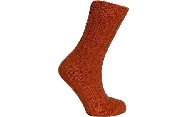 Merinostrømper Orange - Str. 39 42 1 Par