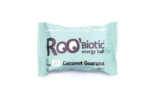 Roobiotic Energibombe Kokos & Guarana Økologisk - 22 Gram
