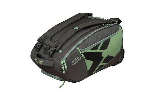 Nox At10 Competition Trolley Padel Bag Black Green