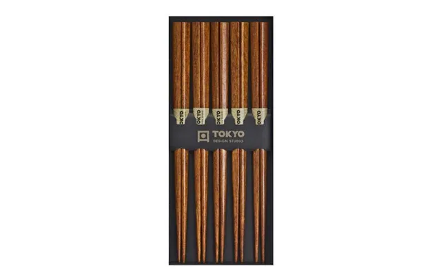 Chopsticks Set Brown Wood Tokyo Design Studio 5 Couple - Sushi Chopsticks product image