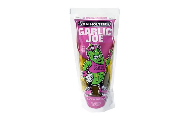 Van Holten's Garlic Joe Zesty Garlic Pickle 140 G. - Grønt Og Frugt På Glas Og Dåse