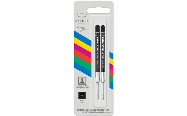Parker Ballpoint Refill Quinkflow Economy 2-pack Medium Blue