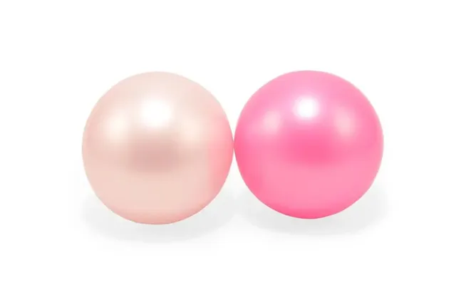 2 Plastikbolde I Net Lyserød Og Pink