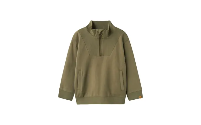 Ilondon Ls Half Zip Sweat - Kalamata