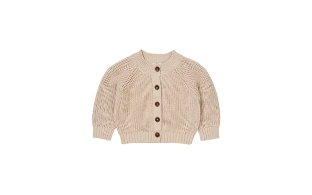 Klassisk Strikket Cardigan - Beige