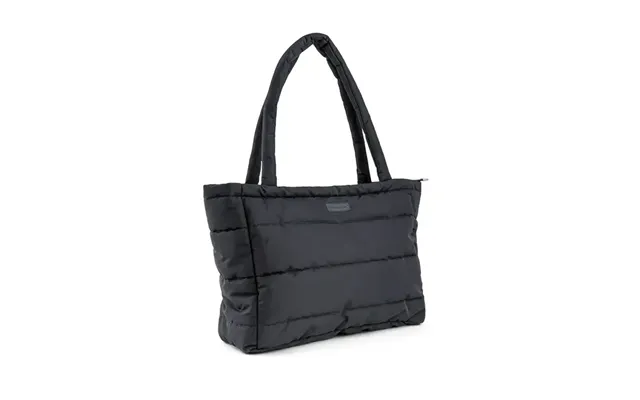 Quiltet Pusle Tote Bag - Sort