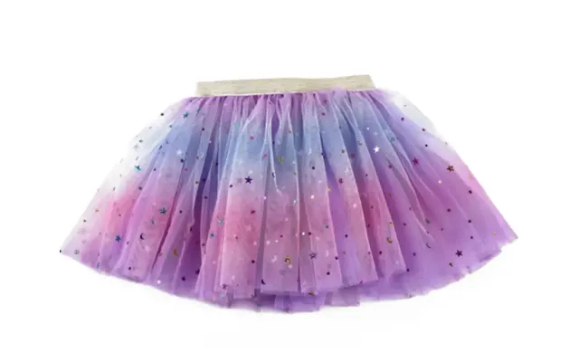 Regnbue Tylskørt Violet