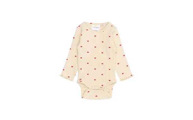 Rhea Rib Body Langærmet - Gardenia