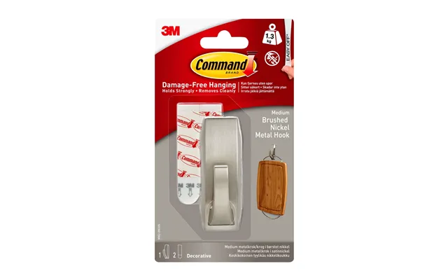 3m Command Mellemstor Metalkrog I Børstet Nikkel product image