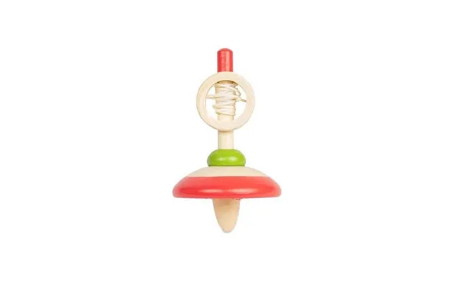 Bigjigs Wooden Pull Rope Spinning Top