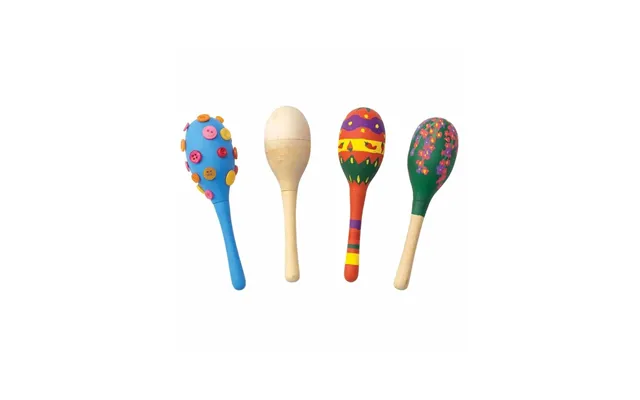 Colorations - Decorate Your Own Wooden Maracas Set Of 12