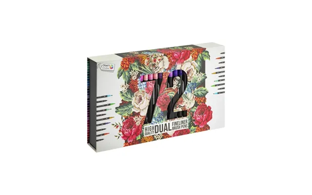 Craft Sensations Fineliners Brush Pens 72 Pcs In Cardboard Box