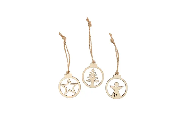Creativ Company Christmas Pendants Wood 24pcs.