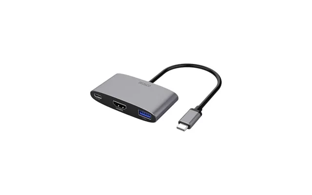 Deltaco Usb-c Till Hdmi Usb A Adapter 4k 60hz Us