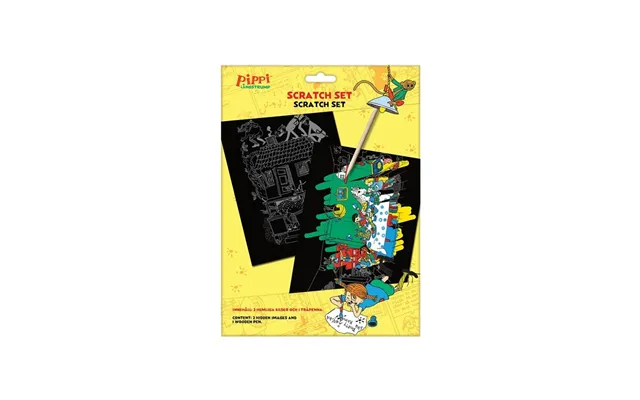 Euromic Pippi Scratch Set W Pencil In Paper Envelope