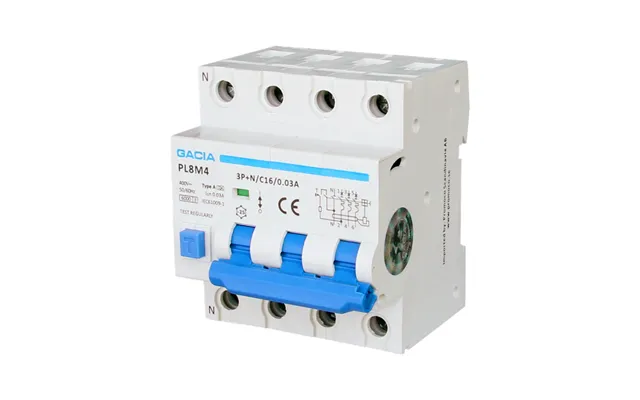 Gacia C25a Rcbo Kombiafbryder 3p N 30ma 6ka