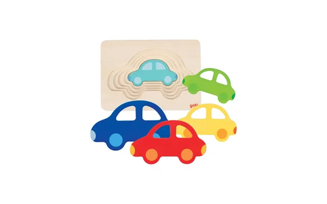 Goki Car Puzzle Layers 5 Layers
