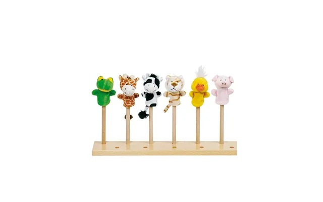 Goki Plush Finger Puppet Animal 6pcs.