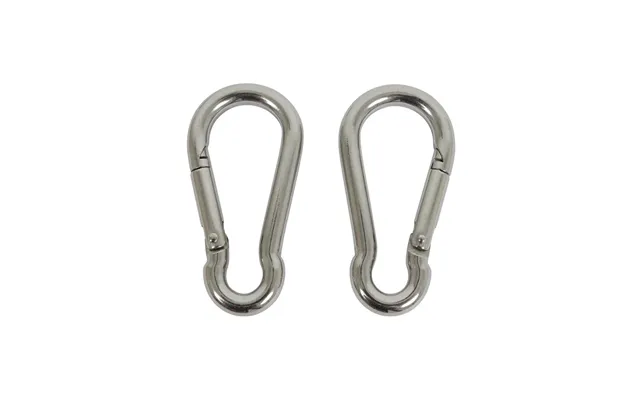 Home It Fireman's Carabiner Ø8 X 80 Mm Stainless Steel 2 Pcs