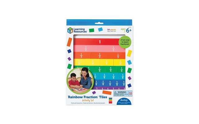 Learning Resources Rainbow Fraction Tiles With Tray