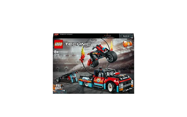 Lego Technic 42106 Stuntshowbil Og Motorcykel