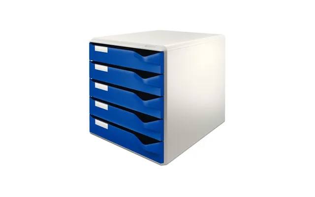 Leitz Skuffekabinet Post Og Form Set - 5 Skuffer A4 Blå