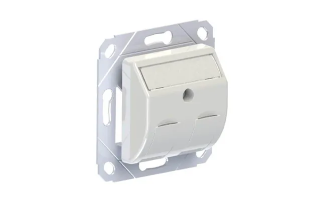 Leviton Dataudtag Eu Dåse For 2 X Brand-rex Keystone Konnekter Hvid