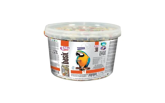 Lolo Pets Parrot Feed Complete In Bucket 1500g